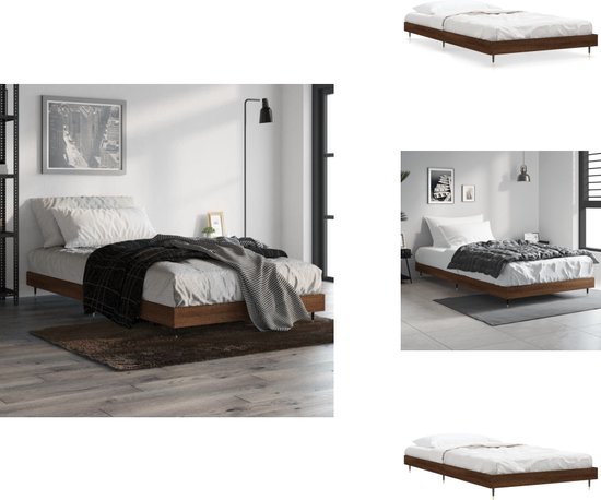 vidaXL Bedframe zonder matras hout sonoma eikenkleurig 100x200 cm