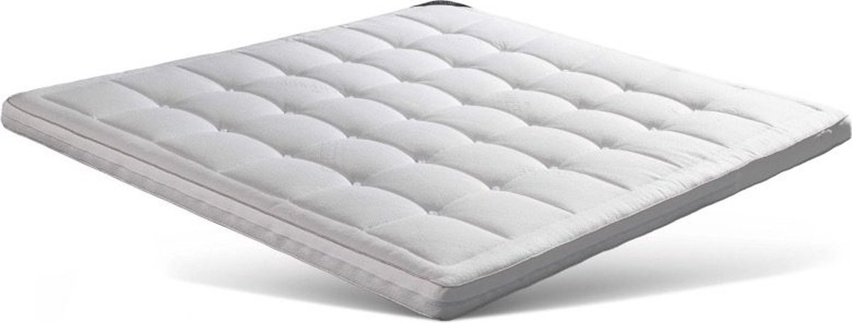 Caresse Topper 140x200 - HR Koudschuim - Caresse 825 - 10 cm dik - Anti allergisch Wit