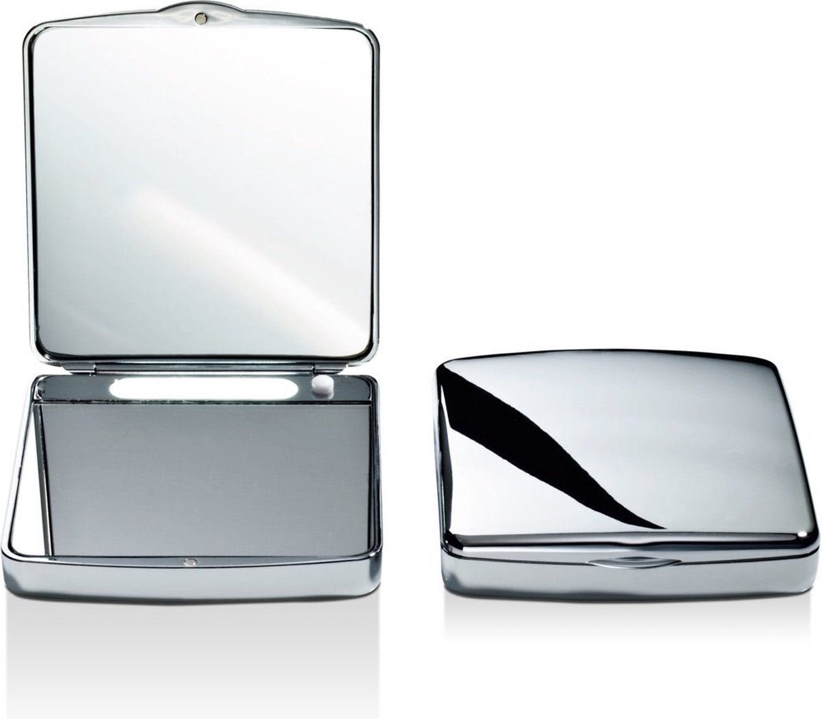 Cosmetische pocket spiegel - TS 1, chroom.