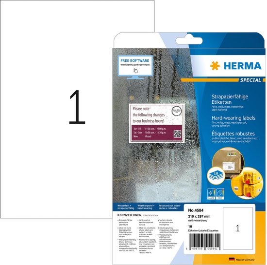 Etiquettes multi-usage, 13 x 50mm, blanc pack de 672 herma - La Poste