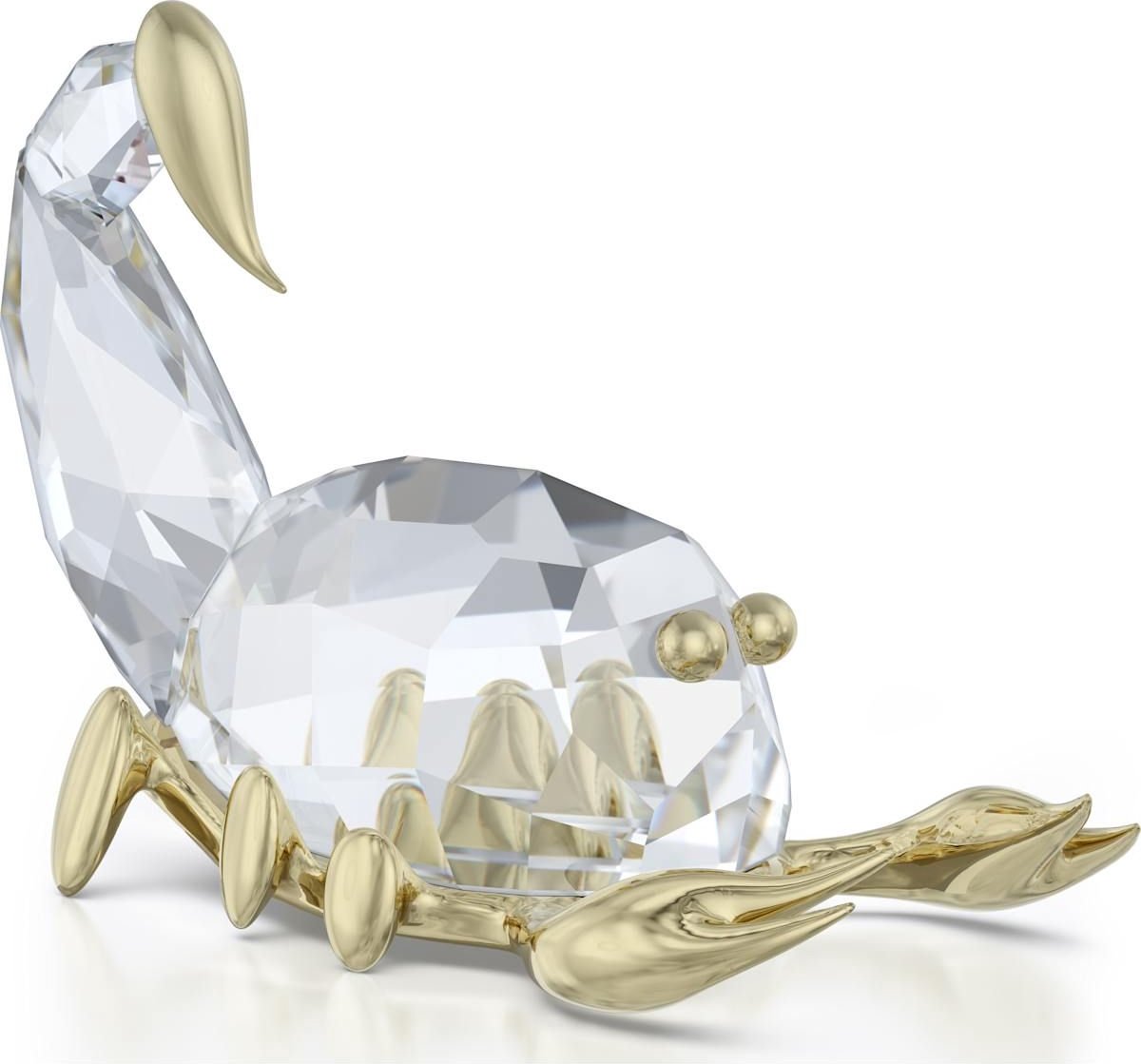 Swarovski Beeldje Zodiac Scorpio 5679255 | Swarovski beeldjes voor interieur en decoratie, kristal, glanzende stijl goud