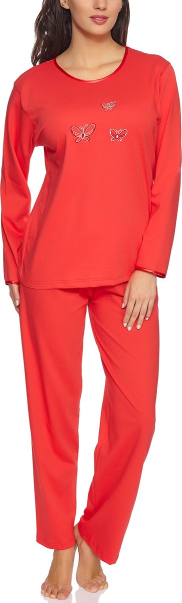 Merry Style Dames Pyjama - Lange mouwen - Lange broek - Katoen - MS-DR-Malwa-PJ - Koraal (Lange mouwen) - M