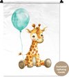 Giraf - Blauwe ballon