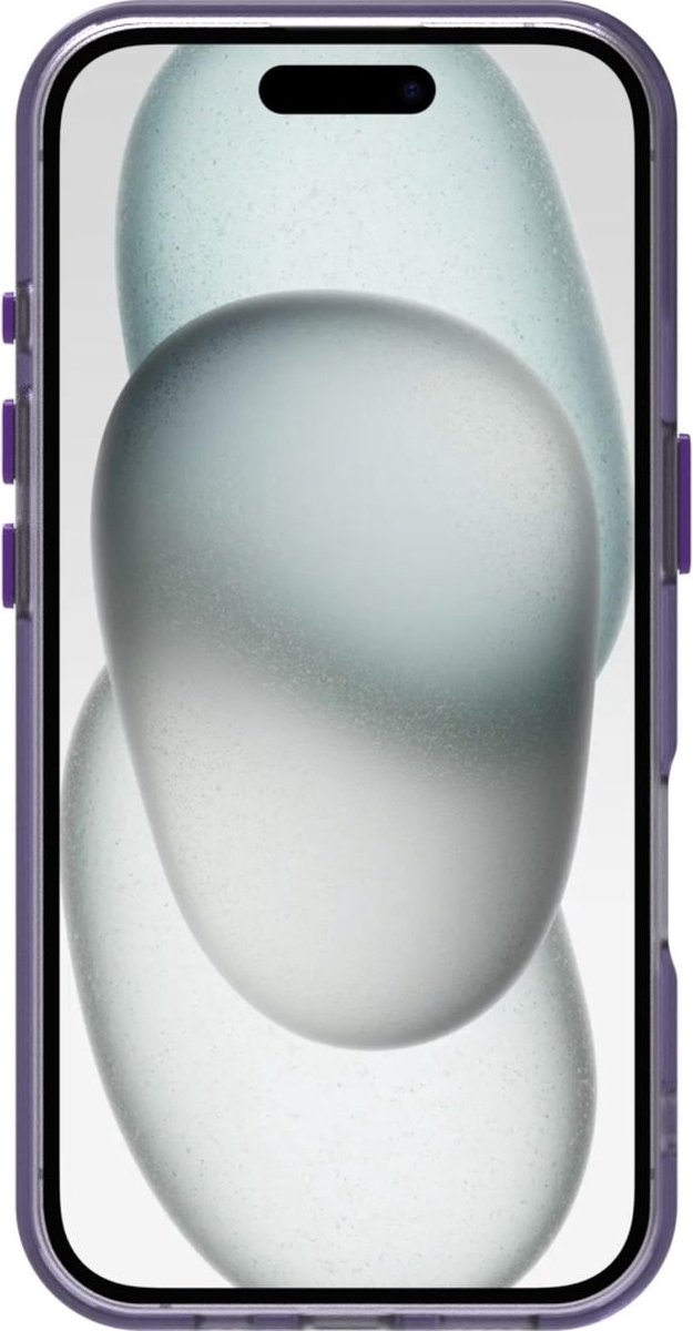 Mobigear Hoesje geschikt voor Apple iPhone 16 Plus Telefoonhoesje Hardcase | Mobigear Crystal Backcover | iPhone 16 Plus Case | Back Cover - Paars