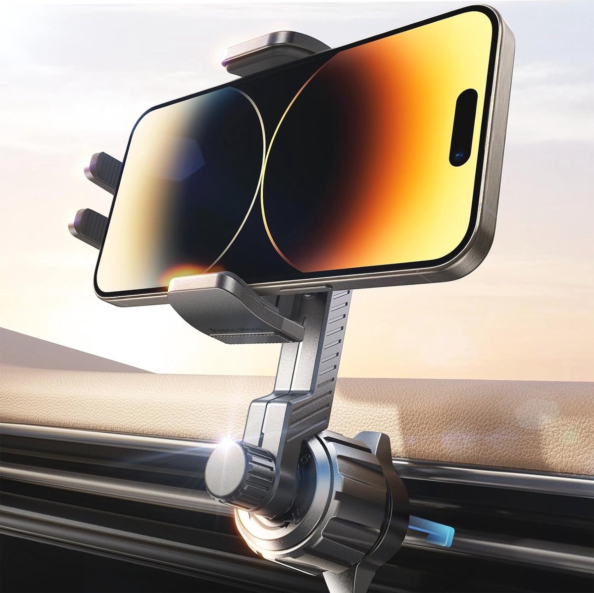 Goedkoopste Auto Telefoonhouder voor Ventilatierooster - 360 Graden Draaibaar en Compatibel met Smartphones van 4 tot 7 Inch