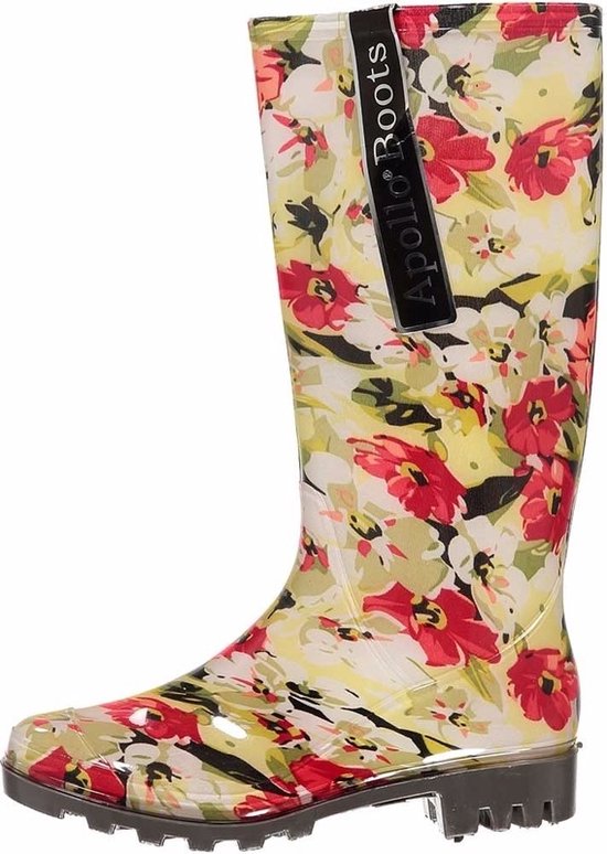 Dames regenlaarzen met bloemen 40