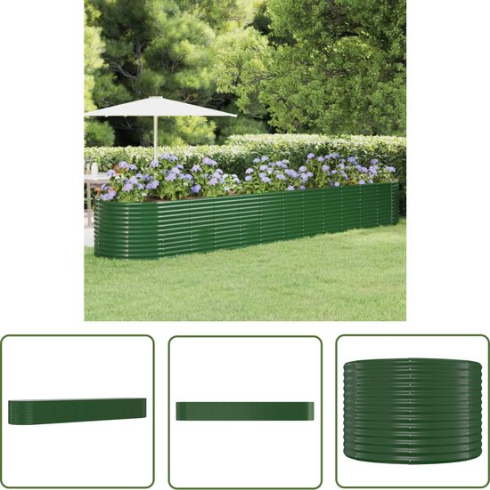 Outsunny Verhoogd Plantenbed van Metaal, Extra Grote Plantenbak met