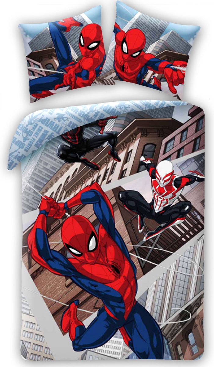 SpiderMan Dekbedovertrek Hunt 140 x 200 cm - 70 x 90 cm (katoen)