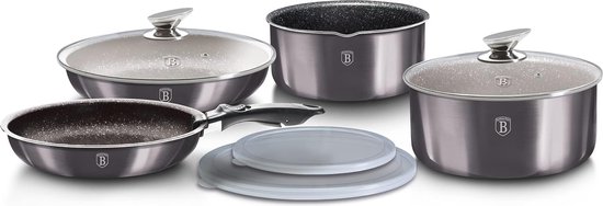 9 Delige Kookgerei Set Met Ergonomische Handvatten En Anti 