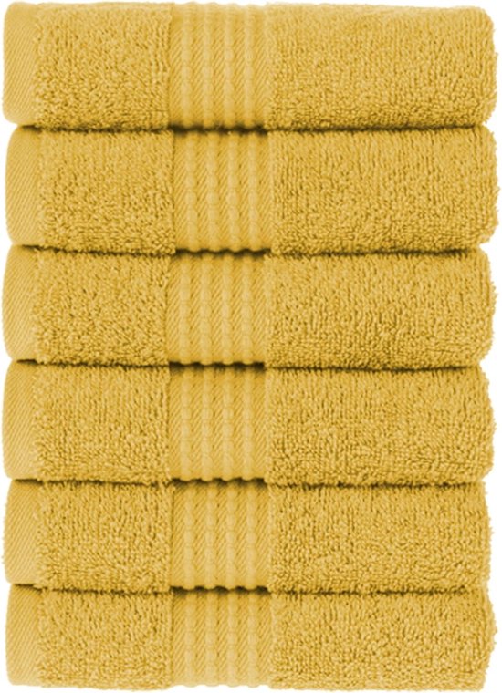 Univers Décor - Spa Badstof Gastendoekjes - 30 X 50 Cm - Set Van 6 400 G M Koperen