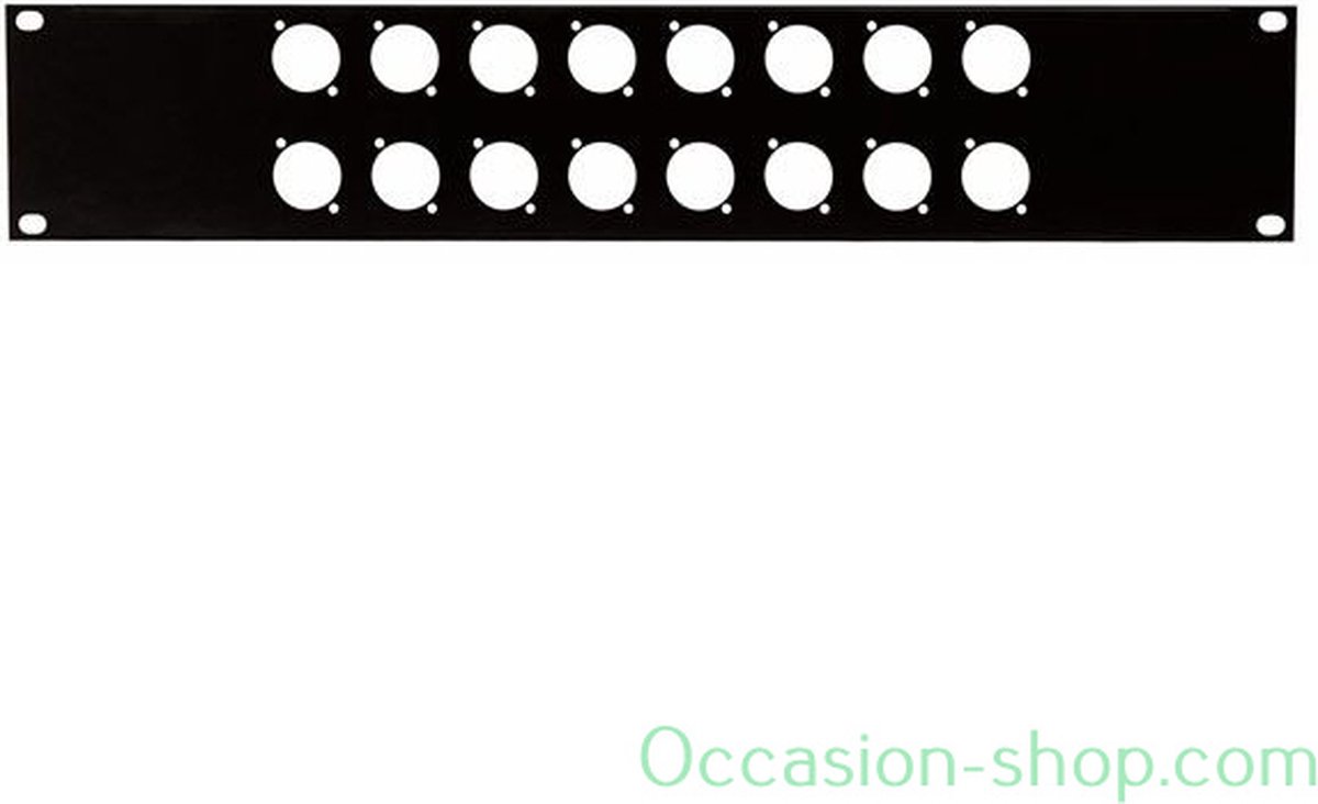DAP Audio DAP 19 inch Connector paneel 2HE, 16 D-size connectoren Home entertainment - Accessoires
