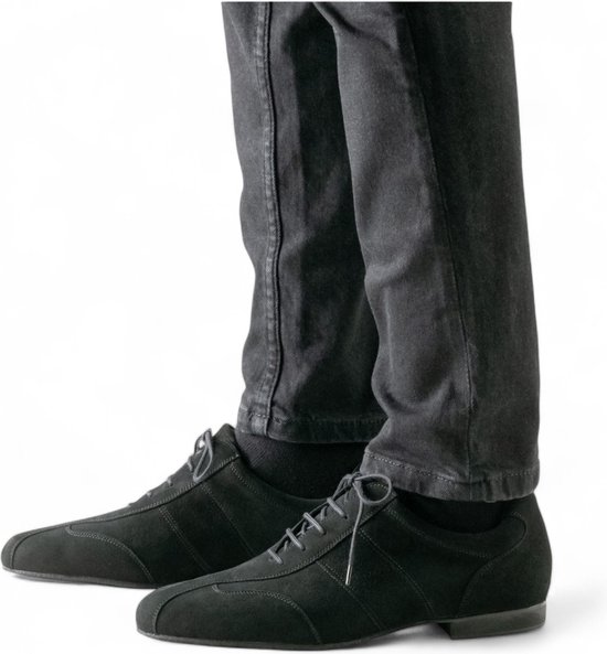 JUODVMP Schoen dansschoenen voor Latijns-Amerikaanse leraren, suède zool met veters voor dames, jazz dansschoenen, model kleurrijke lippen, Kc Kleurrijke lippen, 3 cm, gedeelde zool van suède, 35 EU
