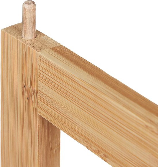 Étagère à chaussures empilable en Bamboe avec 2 niveaux pour 6 paires de Chaussures pour femmes - Conception peu encombrante pour le couloir ou la chambre