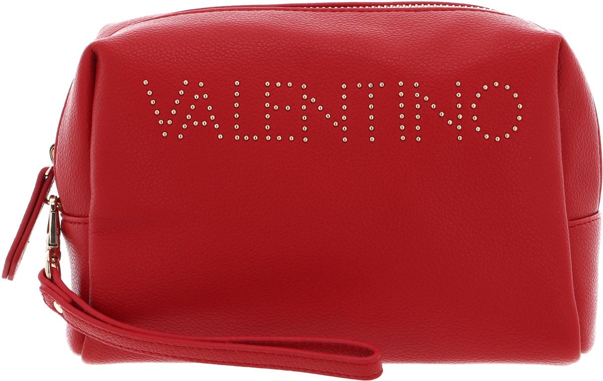 VALENTINO Toilettas Pie Re Soft Cosmetic Case Rosso Rood