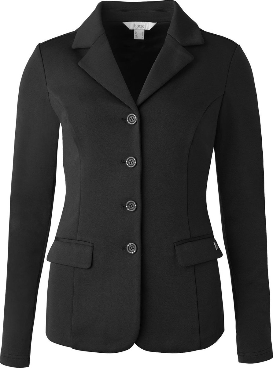 Horze Ada wedstrijdjas, dames, Black, 42