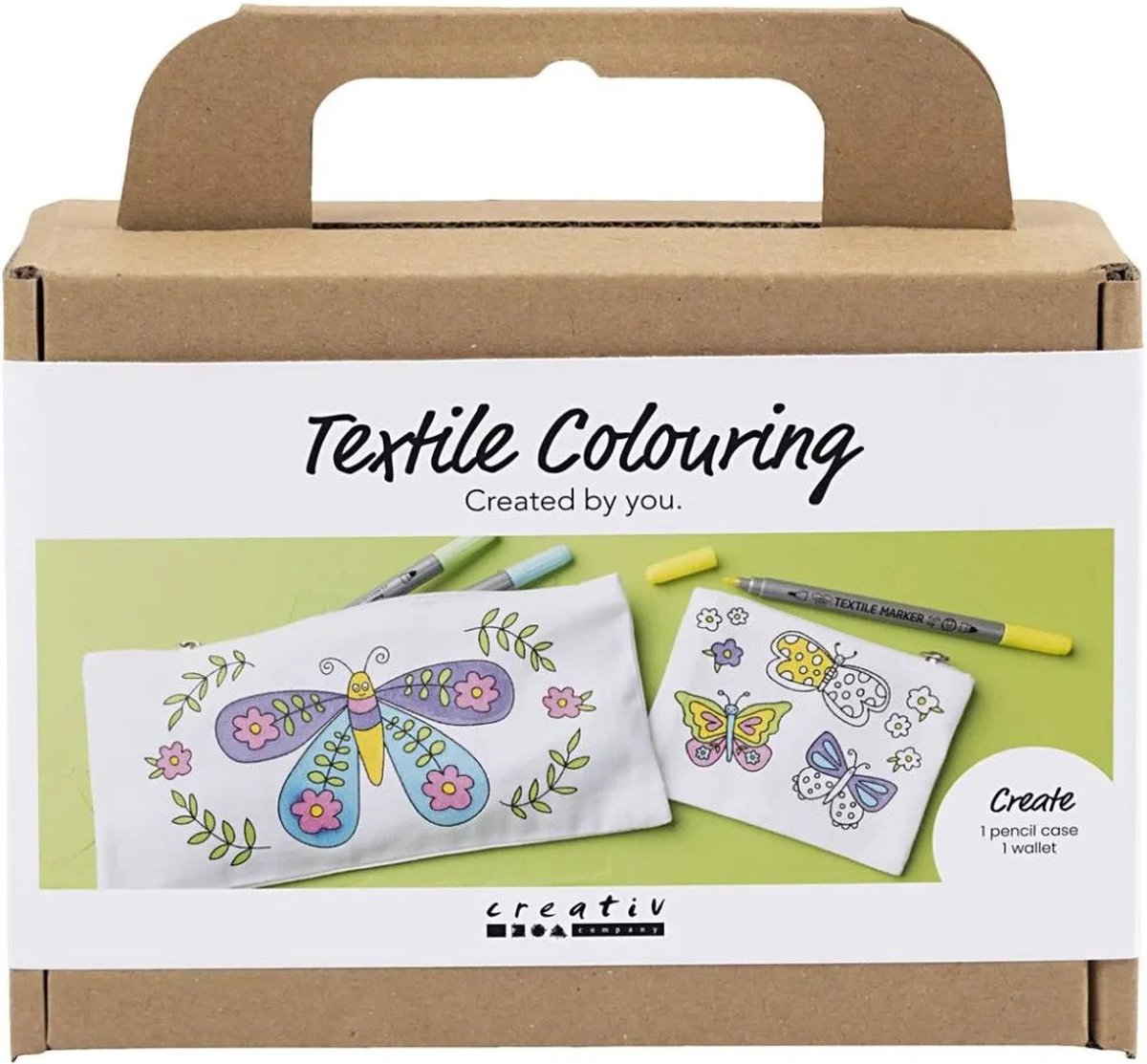 CC Mini Hobbyset Textiel Decoreren Vlinders Pastelkleuren