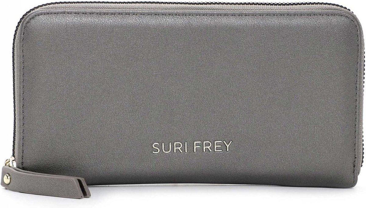 SURI FREY Portemonnee Tiffany Zip Around Wallet Darksilver Grijs