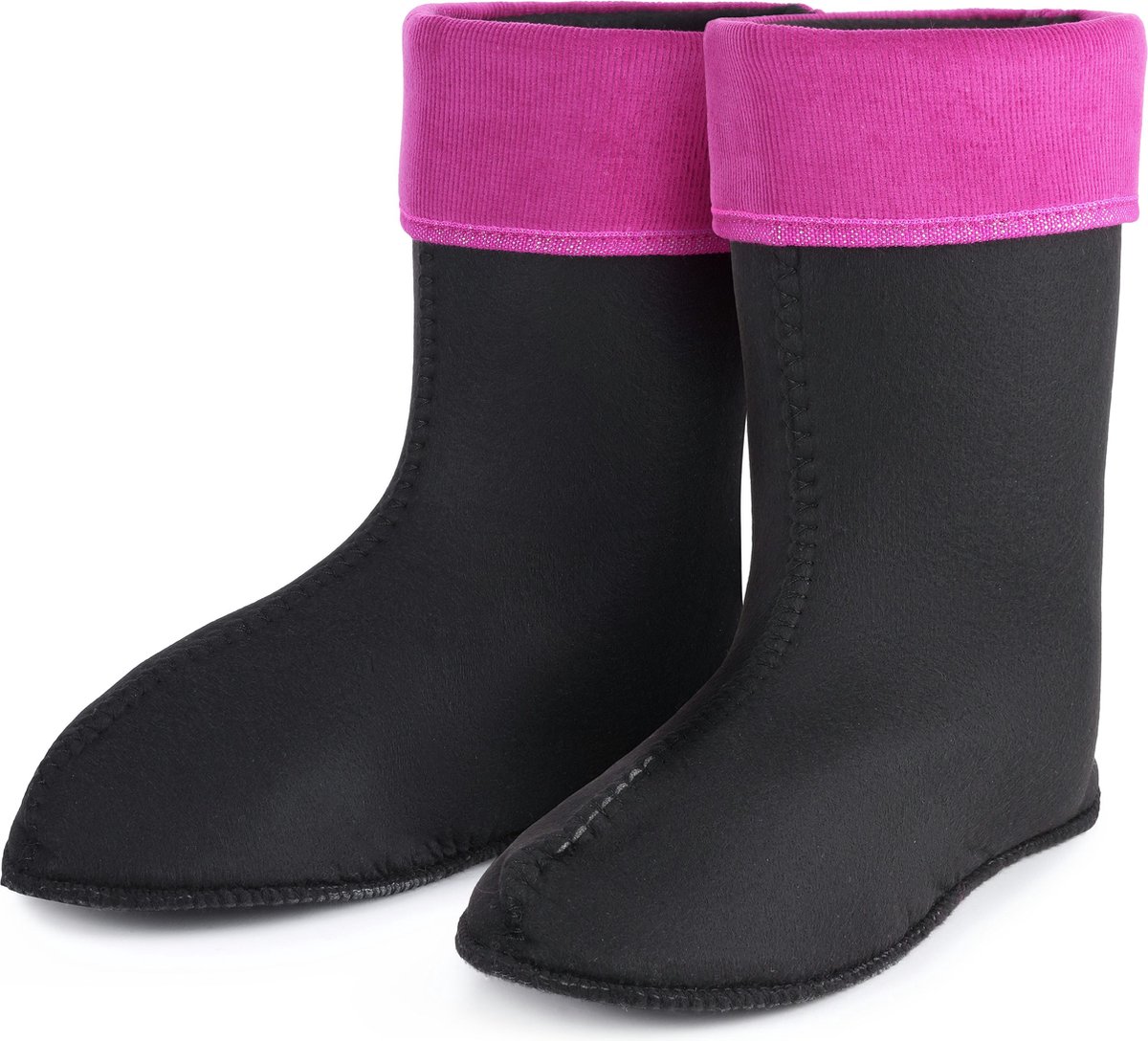 Ladeheid Sokken voor Regenlaarzen - Volwassenen - Fleecesokken - LA-LMG-Socks-Jessy - Roze - 36
