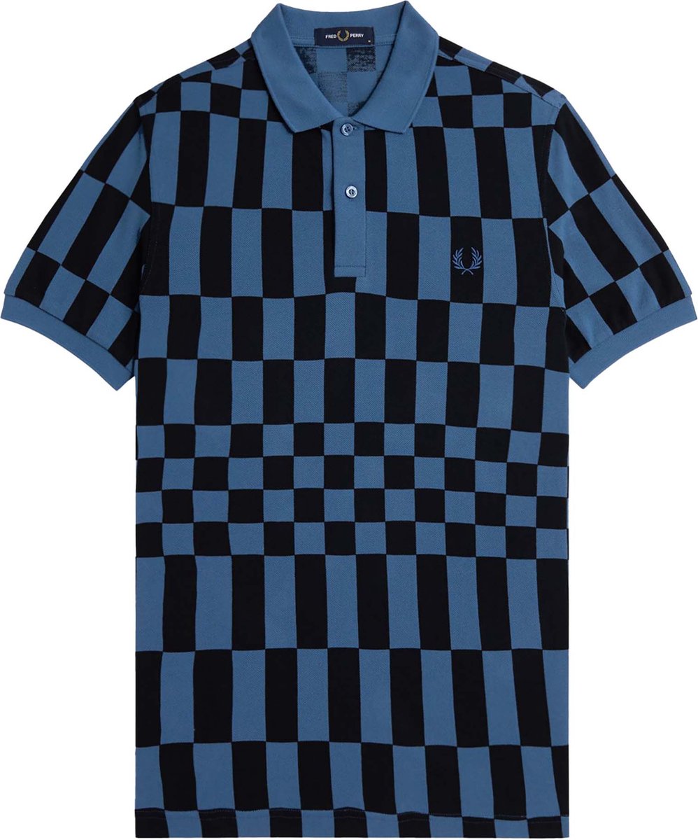 Polo Fredperry Fp Chequerboard Print Shirt - Fashion Wear - Volwassen