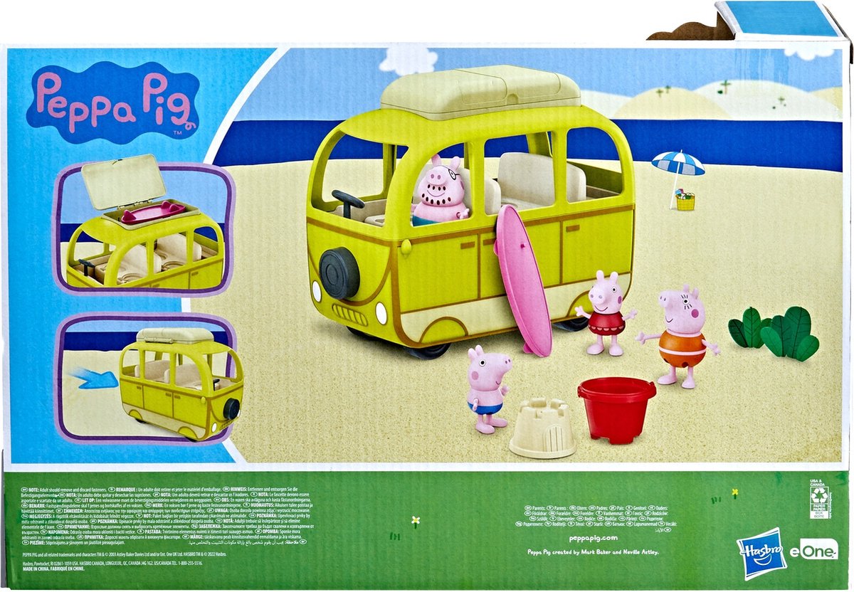 Peppa Pig: Peppa's Strand Camper - Speelfigurenset — afbeelding 5