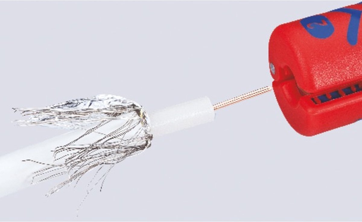 KNIPEX Afstriptang Coax-Kabel 1660100SB kabelstrip-/ontmantelingsgereedschap thumbnail 3