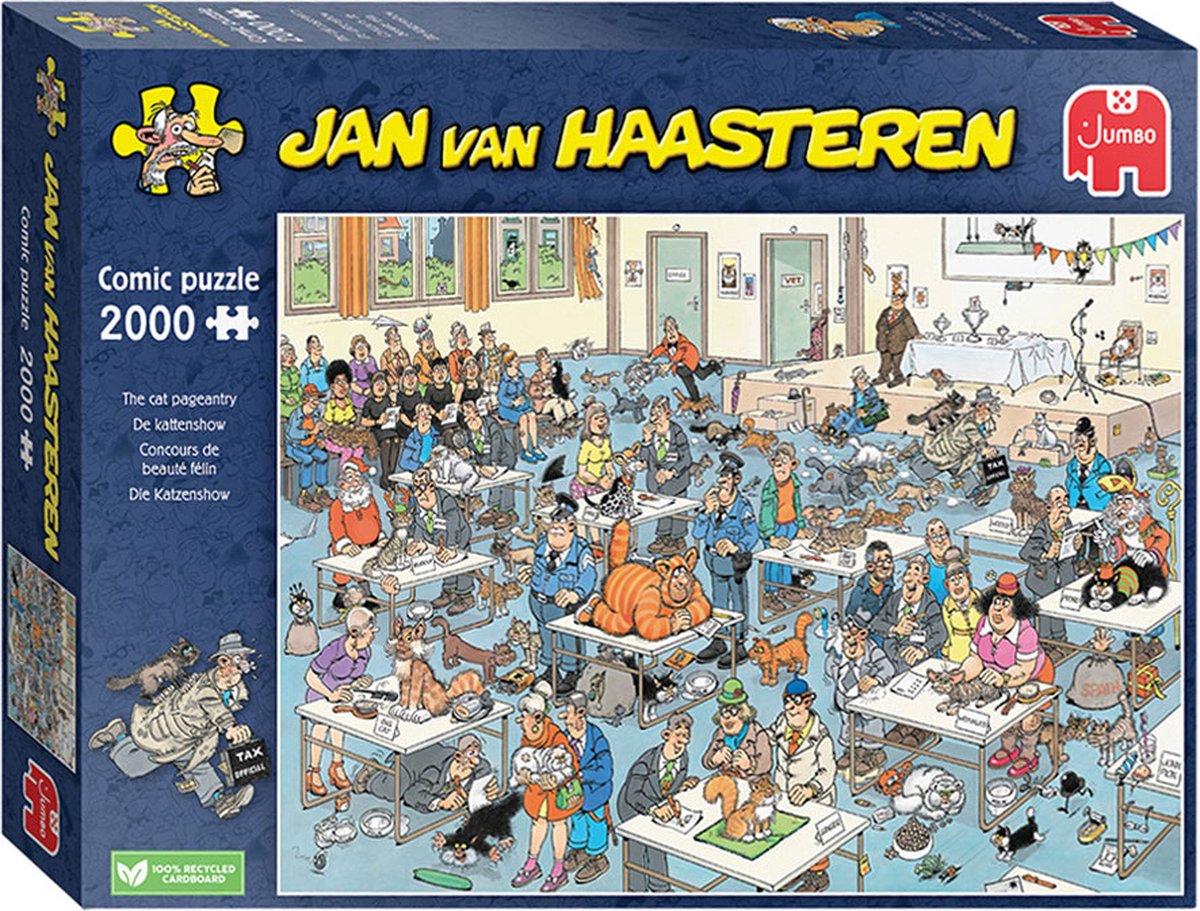 Jan van Haasteren - De Kattenshow - 2000 stukjes puzzel - Legpuzzel — afbeelding 8