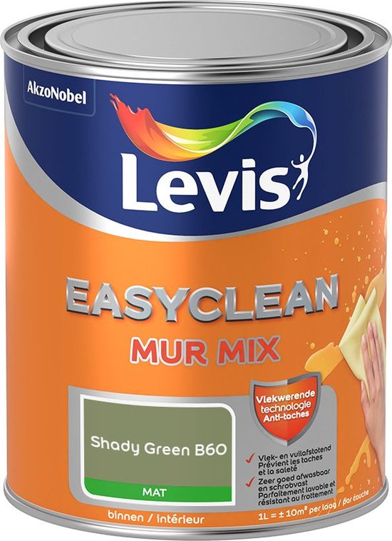 Levis EasyClean - Mur Mat Mix - Shady Green B60 - 1 L