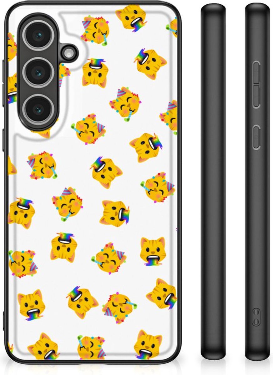 Back Case voor Samsung Galaxy S24 FE Katten Emojis