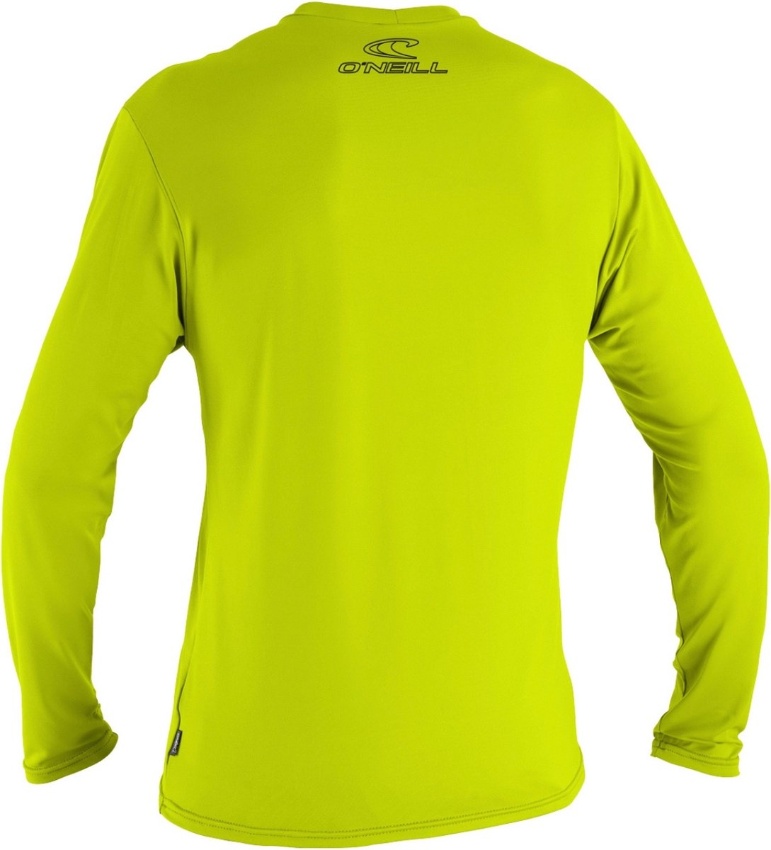 O'Neill Heren Basic Skins Long Sleeve Rash Tee - Lime