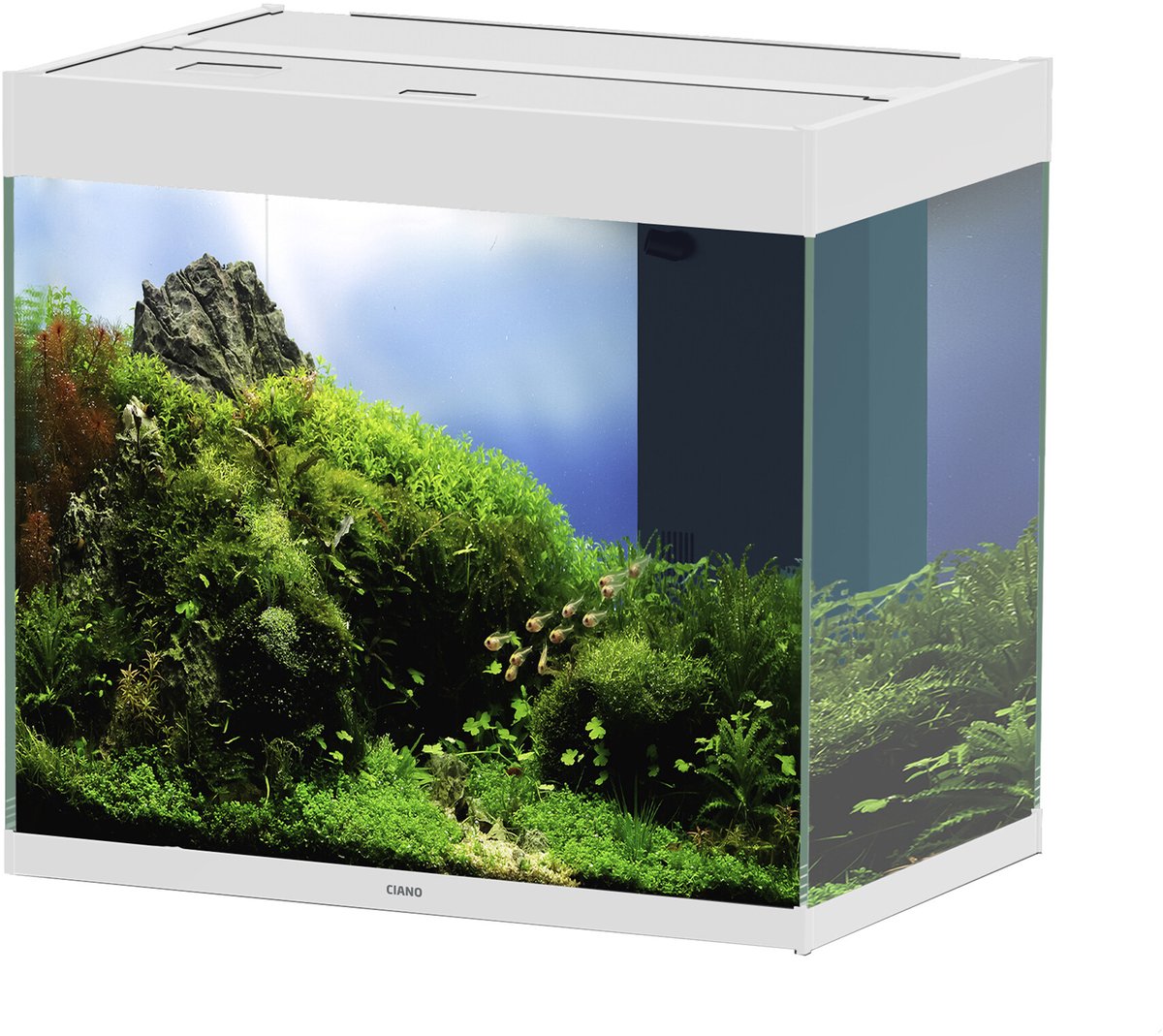 Ciano Emotions pro 40 | 52L | 39,8x39,8x43CM Wit Aquarium complete set