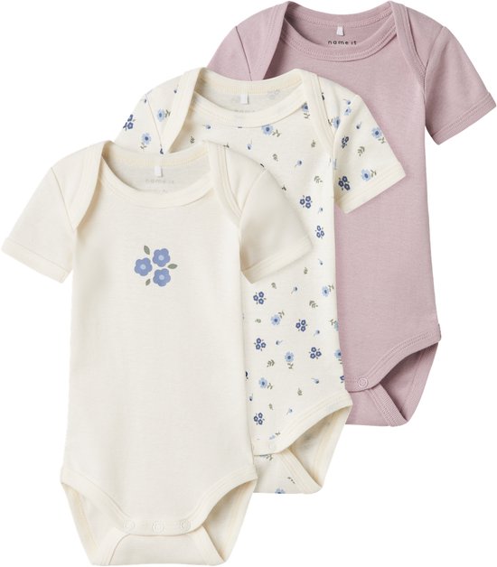 NAME IT NBFBODY 3P SS JET STREAM FLOWER NOOS Meisjes Body - Jet Stream