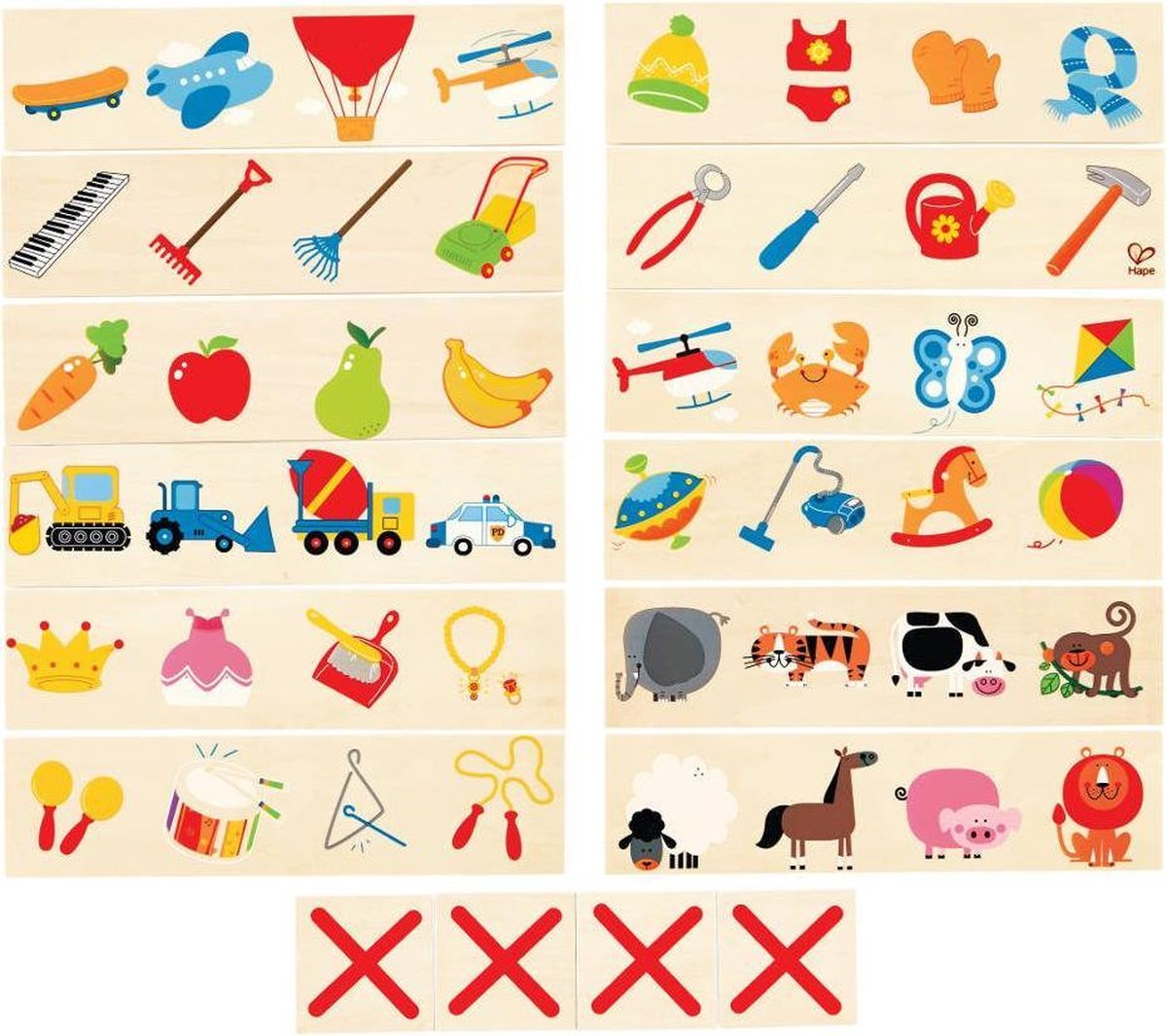 Houten spel Cross out - Hape - vanaf 4 jaar