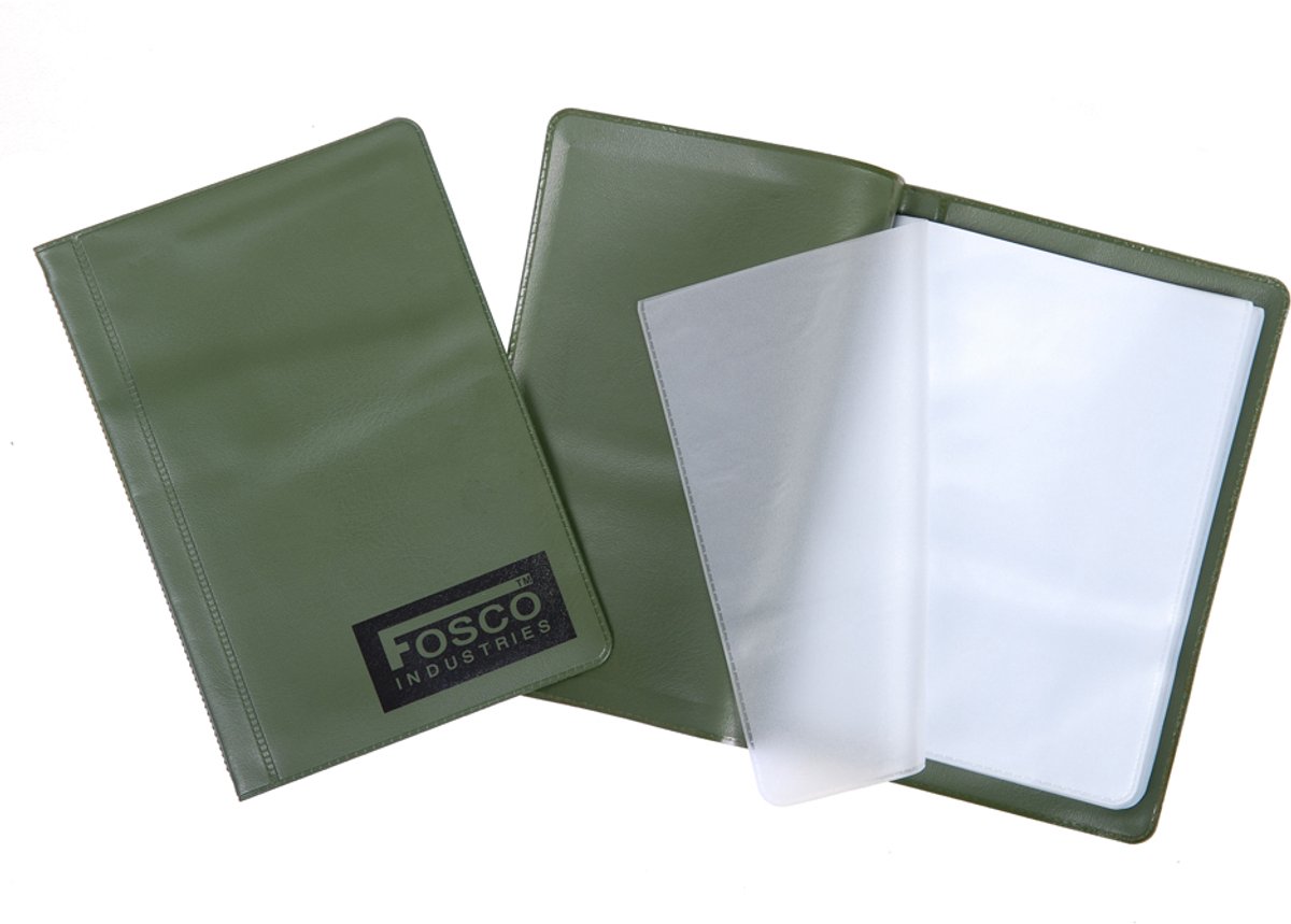 Fosco Documenten houder A6 waterproof groen