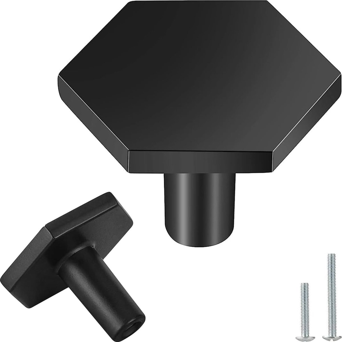 JGS ® Zwarte Messing Meubelknoppen en Handgrepen voor Stijlvolle Interieurs