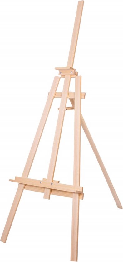 Muntel® Schildersezel | Handgemaakt | Tot 175 cm Hoogte | 175 x 58 x 92 cm | Hout