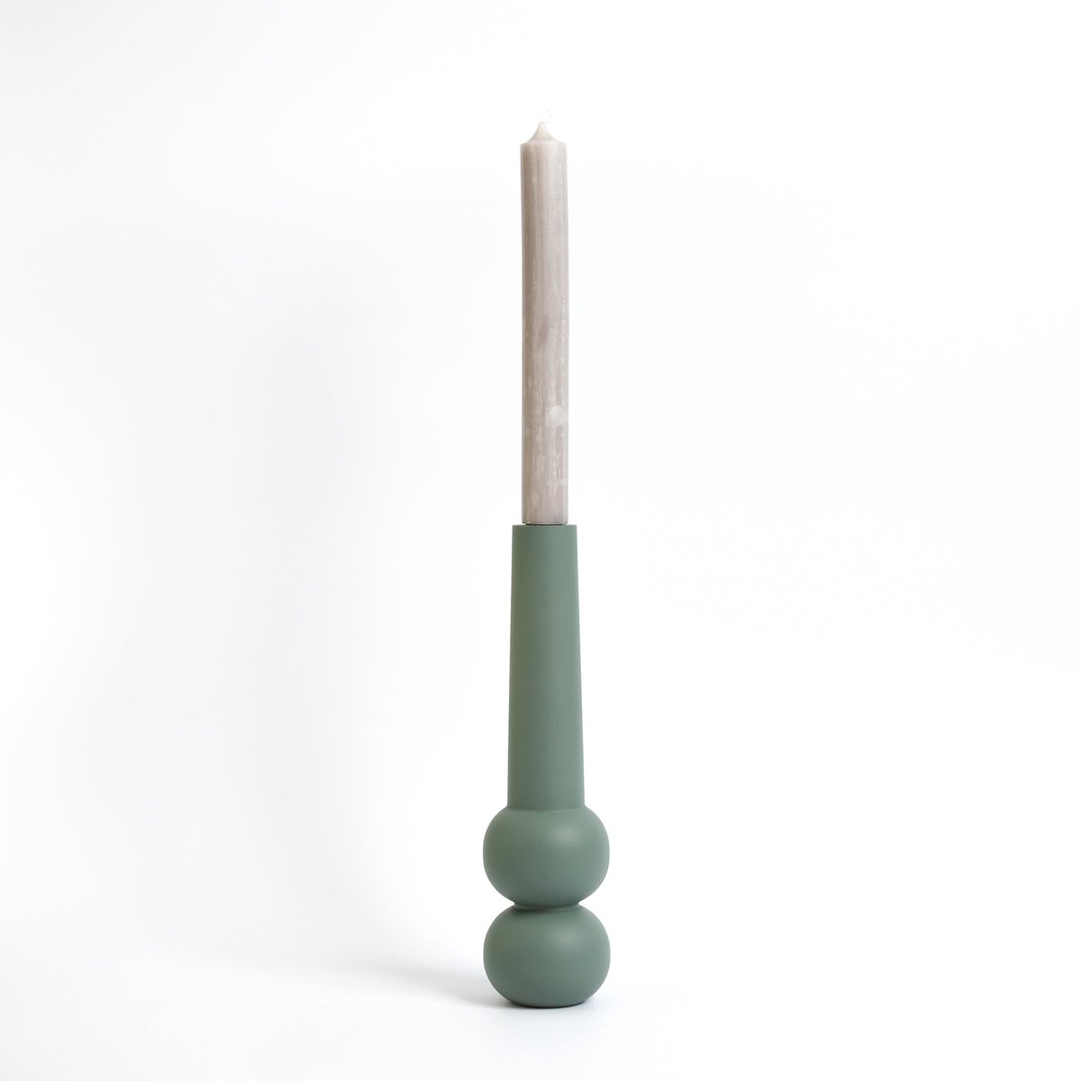 Candleholder cone high - Green