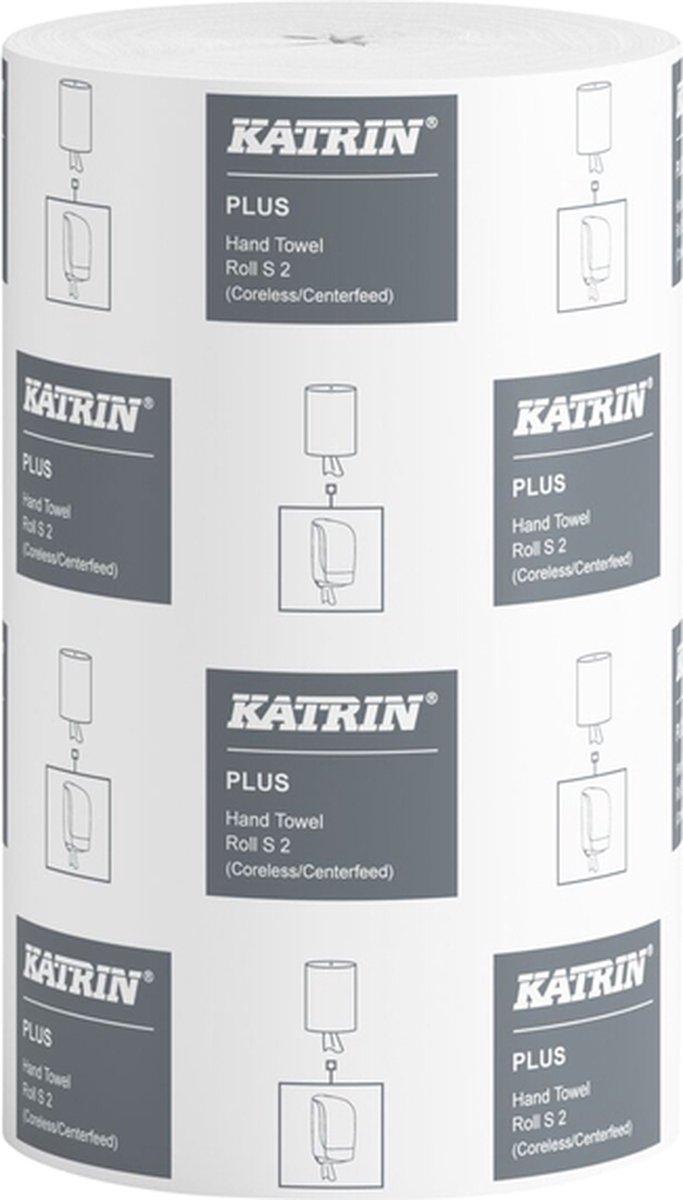 Goedkoopste Poetspapier Katrin Plus klein 2-laags 261 vel wit 2634