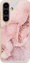Casemania Coque pour Samsung Galaxy A53 - Rose - Diamant Marble Glitter Back Cover