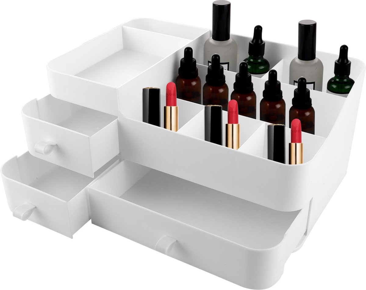 Goedkoopste Selbro ® Stijlvolle en Ruimtebesparende Make-up Organizer met Laden voor Cosmetica en Huidverzorging