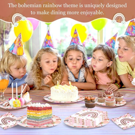 SUNBEAUTY 80 stuks schattige strikken, feestservies, roze papieren borden, verjaardag meisjes, inclusief papieren bekers, servetten, rietjes, papieren