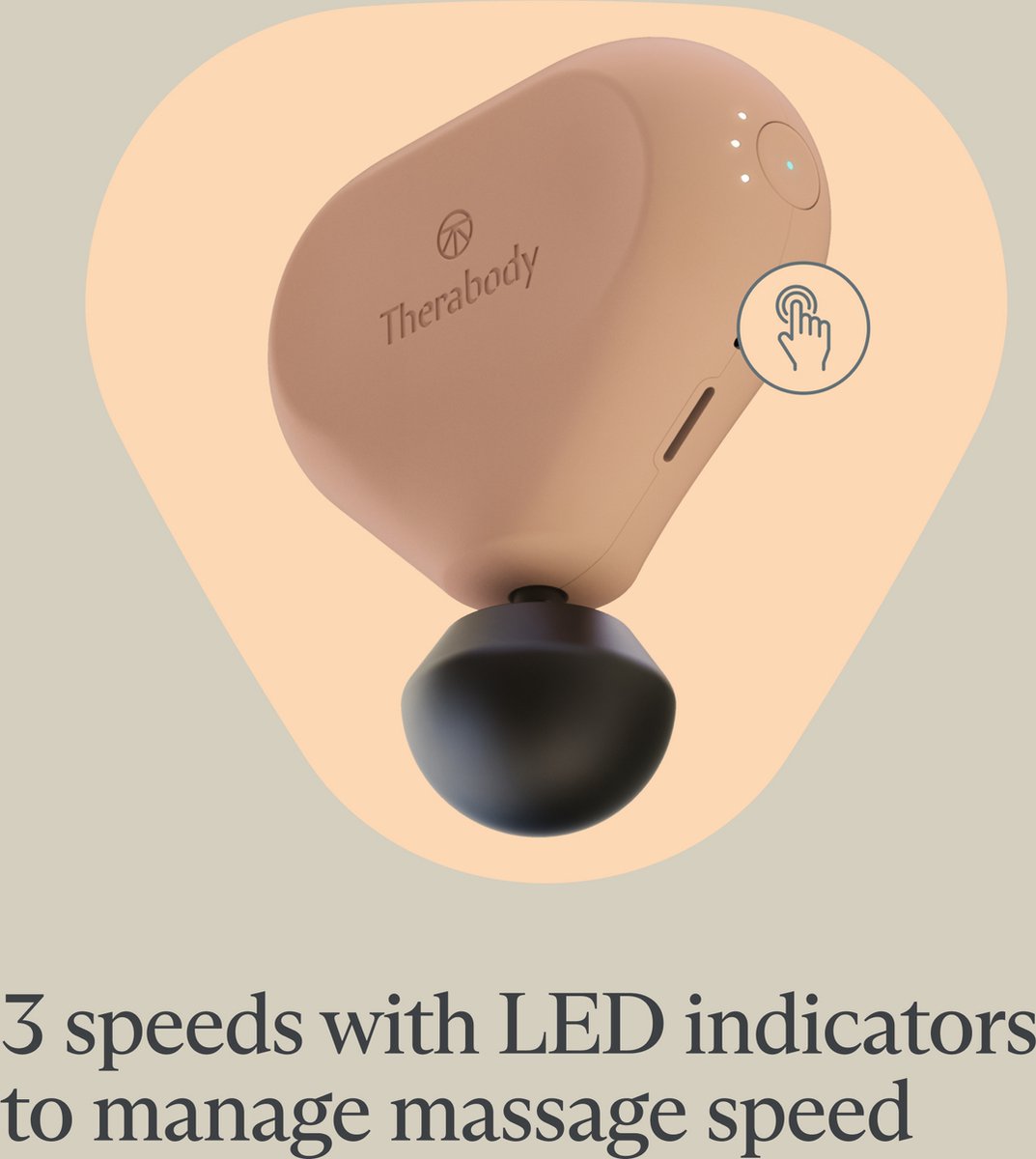 Afbeelding 3 van Therabody Theragun mini 2.0 - Massage Gun - 3 Opzetstukken - Draagbaar - Krachtig Massage Apparaat