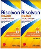 Bisolvon Drank Voor Kinderen Aardbeiensmaak - 2 x 200 ml
