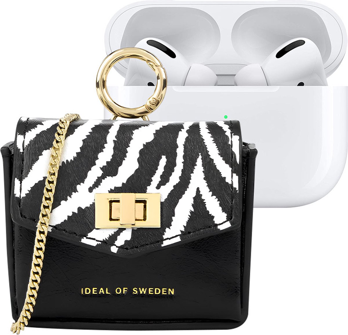 iDeal of Sweden Ava Mini AirPods Bag voor Universal Zebra Eclipse
