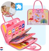 Mauzek® Busy Board Fantasie - Nederlands - Montessori speelgoed - Activiteitenbord - Sensorisch speelgoed - Educatief speelgoed - Meisjes - Peuter Speelgoed - Speelgoed voor in de auto - Speelgoed voor onderweg - 3 jaar - 4 jaar - 5 jaar - 6 jaar