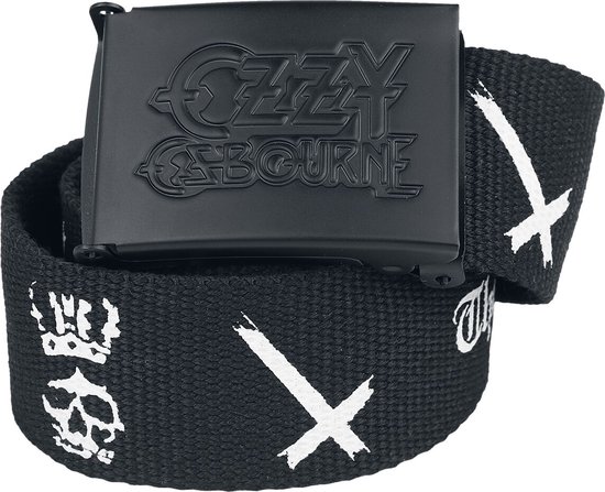 Ozzy Osbourne Logo Unisex Riem - zwart - Standard
