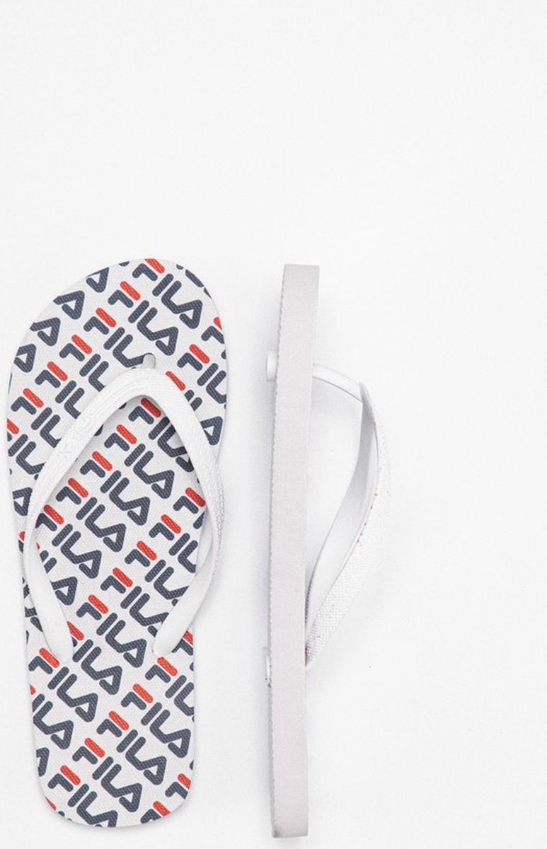 Fila damessandalen instappers Troy Logo instappers dames Wit