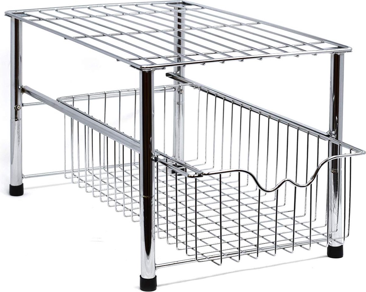 La'Moussawi ® Multifunctionele Keuken- en Badkamer Organizer met Ruimtebesparende Planken