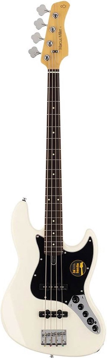 Basgitaar Sire Basses V3 2nd Gen Series Marcus Miller V3+ 4/AWH Antiek Wit