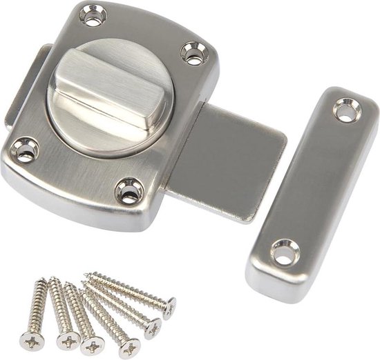Schuurdeurvergrendeling voor badkamer - 90/180 graden zware schuurdeurvergrendeling, roestbestendige schuurpoortvergrendeling, slijtvaste hardware voor garagedeur, slaapkamer Schuurdeurvergrendeling voor badkamer - 90/180 graden zware schuurdeurvergrendeling, roestbestendige schuurpoortvergrendeling, slijtvaste hardware voor garagedeur, slaapkamer