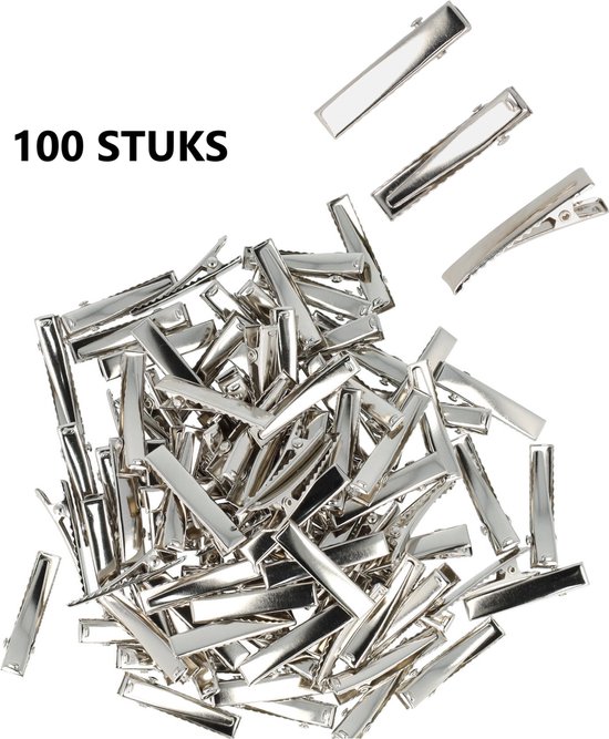 Épingle à Cheveux Pince à Cheveux Pince à Cheveux Alligator Mini Droite 3,5 cm Argent DIY 100 Pièces Pinces à Cheveux Pinces à Cheveux Créez Vos Accessoires pour cheveux